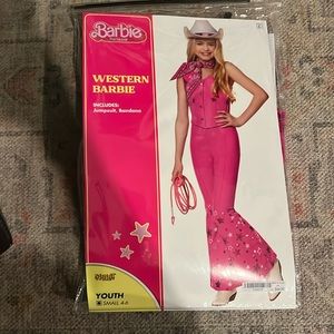 Barbie the Movie - Kids Western Barbie Costume Size Small S